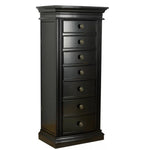 Black wood jewelry armoire from Mypersnicketyhome.com