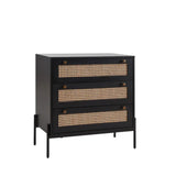 Black wood kids chest of drawers from Mypersnicketyhome.com