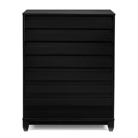 Black wood kids chest of drawers from Mypersnicketyhome.com