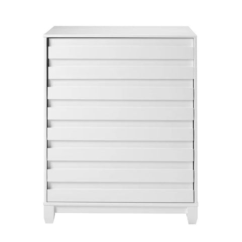 White wood kids chest of drawers from Mypersnicketyhome.com