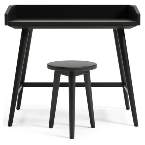 Black wood kids desk and stool set from Mypersnicketyhome.com