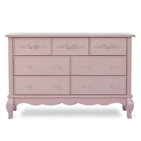 Pink wood kids dresser from Mypersnicketyhome.com