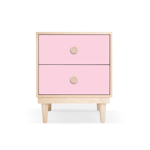 Pink wood kids nightstand from Mypersnicketyhome.com