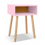 Pink wood kids nightstand from Mypersnicketyhome.com