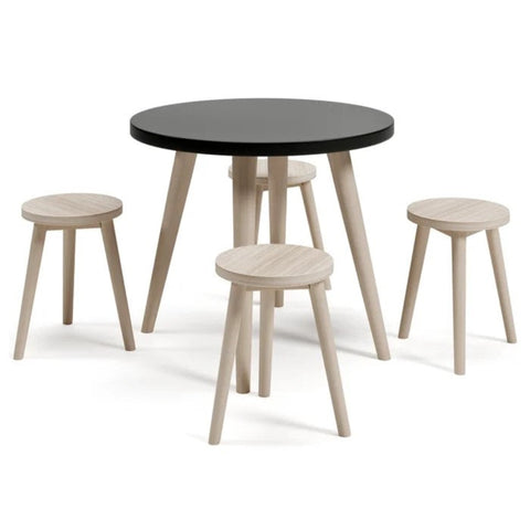 Black wood kids table and stool set from Mypersnicketyhome.com