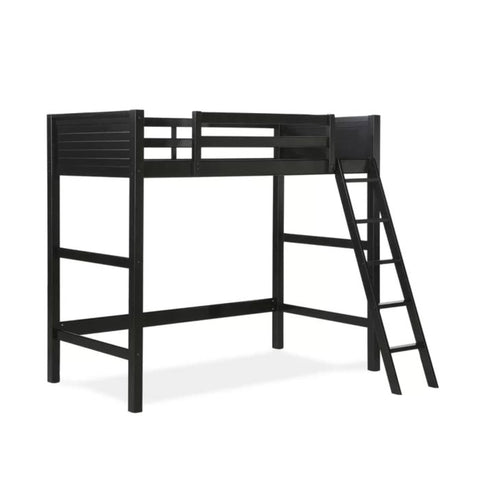 Black wood loft bed from Mypersnicketyhome.com