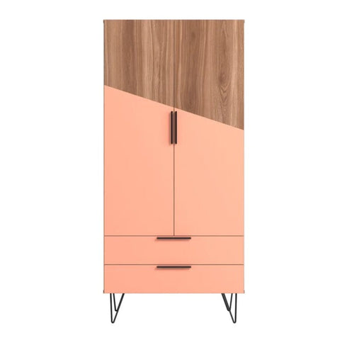 Pink wood storage cabinet from Mypersnicketyhome.com