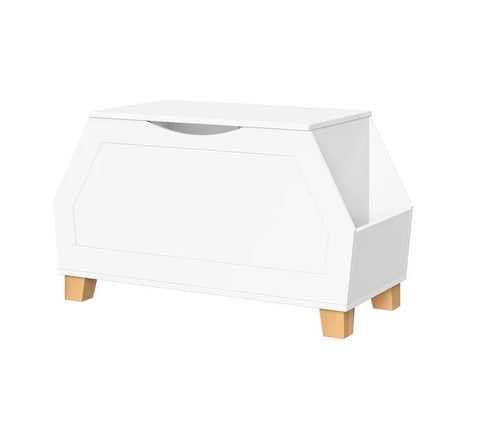 White wood toy chest from Mypersnicketyhome.com