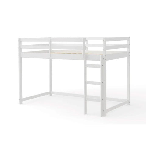 White wood loft bed from Mypersnicketyhome.com