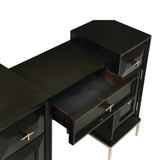 Black wood makeup vanity from Mypersnicketyhome.com